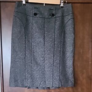 Ann Taylor Tweed Gray Women's Skirt